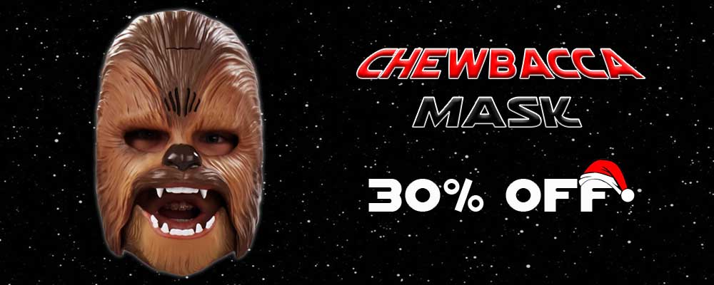 Christmas Sales at Jedi-Robe.com Chewbacca Electronic Mask 30% off